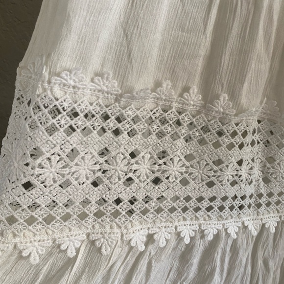 Fortunate One Strapless Maxi Dress White Sz M New with Tags! - Picture 10 of 16